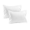Bedify Collection American Size Set of 2pcs Pillow Case 400 Thread Count Toddler 14x20'' Inch Travel Size Pillow Export Quality White Solid Egyptian Cotton