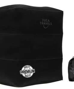 Best Inflatable Foot Rest Pillow - Travel Bed for Kids during Flights or Road-trips by Car, our Leg Rest has Adjustable Heights for a Perfect Fit anywhere, Includes FREE Travel Activity Cards.