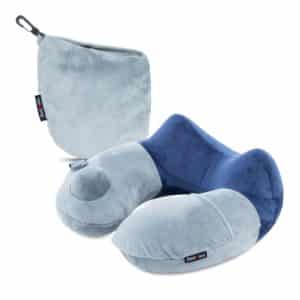 BestMaxs Travel Pillow, Travel Pillow for Airplanes with Multifunctional Travel Package Hump Design Travel Accessories (Deep Blue)