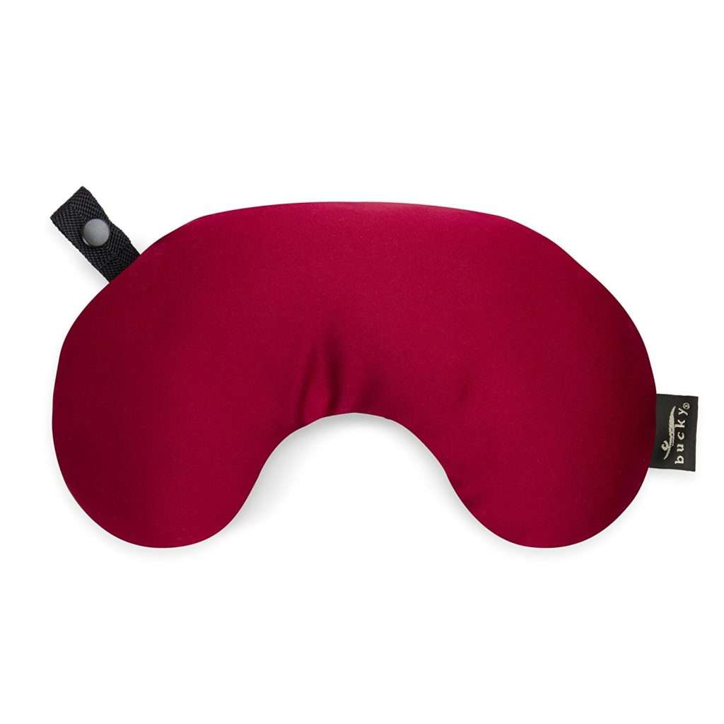 Bucky Minnie, Travel Neck Pillow, All Natural Millet Hull Filling, Removable Cover, Adjustable Filling – Crimson Red