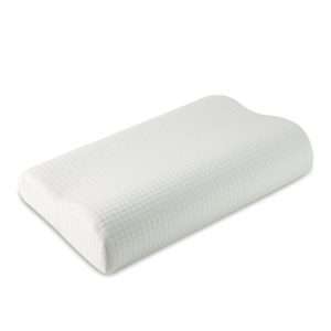 Contour Memory Foam Pillow for Neck Pain Relief, Orthopedic Cervical Support Pillow with Washable Pillow Cover, Small Travel Size Pillow