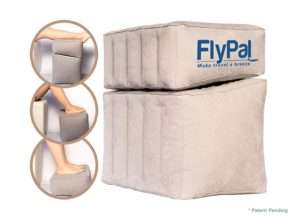 Flypal Comfortable, Inflatable Foot & Leg Rest For Car, Office, Airplanes | Cushions and Blow-Up Pillow for Feet & Legs | Portable Cushion Pillows, Ottomans, and Airbeds for Children