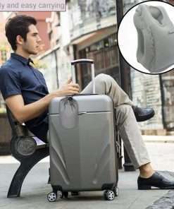 Inflatable Travel Pillow, SmartDer Airplane Pillow, Neck Pillow for Airplane Travel, Travel Pillows for Airplanes & Office Napping with Head & Neck Support (Grey)