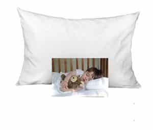 KP Linen 2 Set Kids Toddler Travel Pillow Cases 100% Egyptian Cotton - Pillows Sized 14" x 20", Zipper Closure White Solid