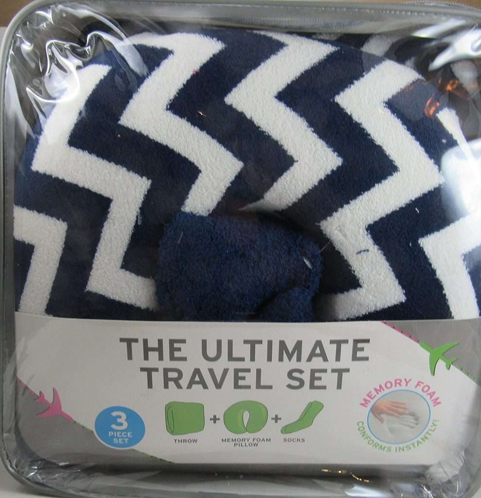 The Ultimate Travel Set 3 In One Memory Foam Pillow Throw