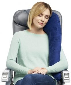 Travelrest Premium Travel Pillow/Neck Pillow - Plush Washable Cover - LEAN Into It - Best Pillow For Airplanes, Autos, Trains, Buses, Office Napping (Rolls Up Small)
