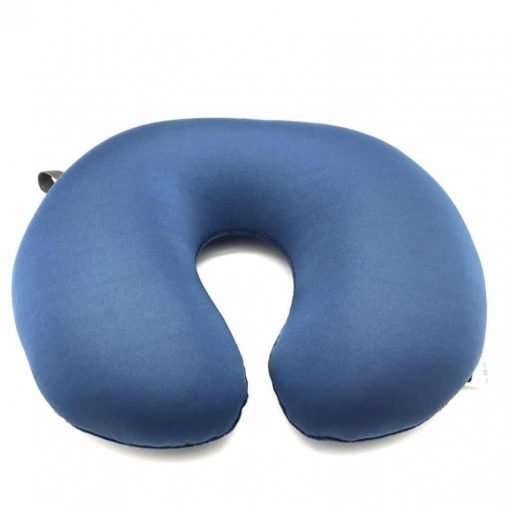 U Shaped Neck Pillow Smartrip Support Airplane Car Travel Environmental Micro Particles Soft Comfortable Easy To Clean Navy Blue