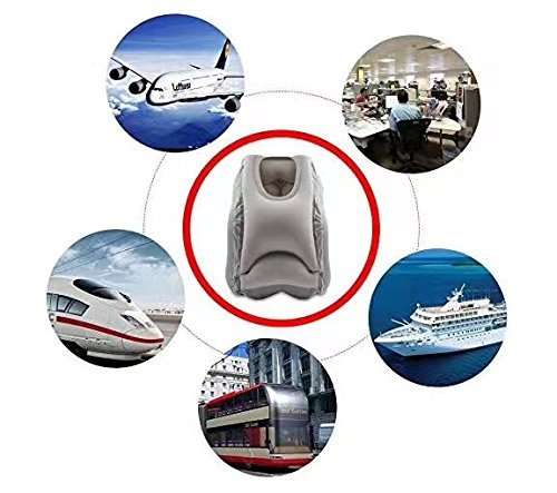 simpletravel Inflatable Travel Pillow Airplane pillow, Travel Pillow, Traveling pillow, Airplane Neck Pillow, Travel Pillows for Airplanes for Fully Support, Fast Inflating Nap Pillow