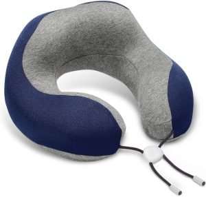 Phixnozar Memory Foam Travel Pillow –Neck Pillow, Ideal for Airplane Travel – Comfortable and Lightweight