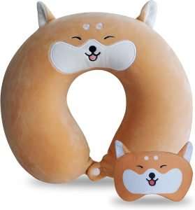 Sexysamba Cartoon Headrest & Neck Pillow for Kids Boys & Girls, Teens, Travel Accessories for Airplane