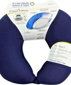 Cloudz Microbead Travel Neck Pillow,Polyester & Polyester Blend - Blue - 2