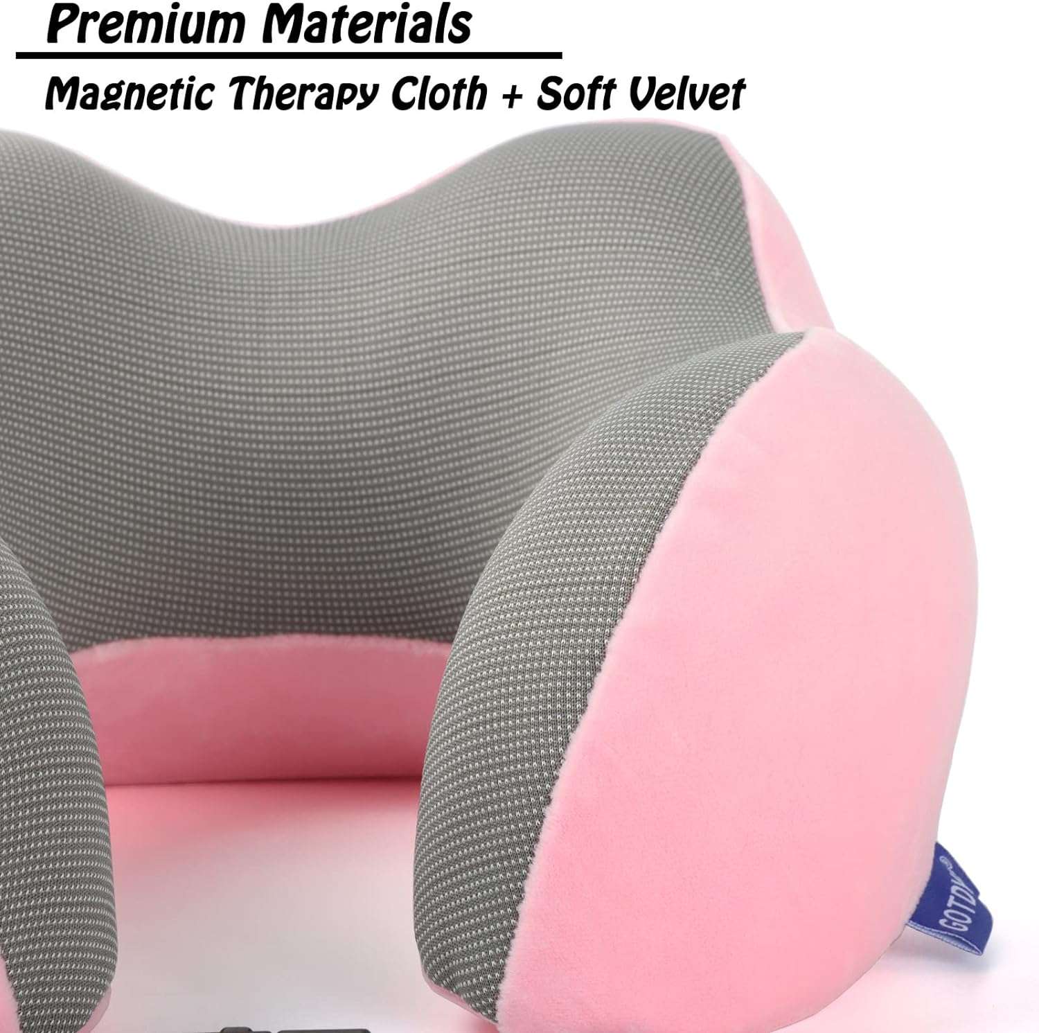 GOTDYA Travel Pillow,Travel Neck Pillows for Sleeping,100% Pure Memory Foam Soft Comfort & Support Pillow for Airplane - 4