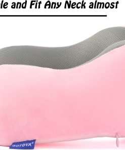 GOTDYA Travel Pillow,Travel Neck Pillows for Sleeping,100% Pure Memory Foam Soft Comfort & Support Pillow for Airplane - 6