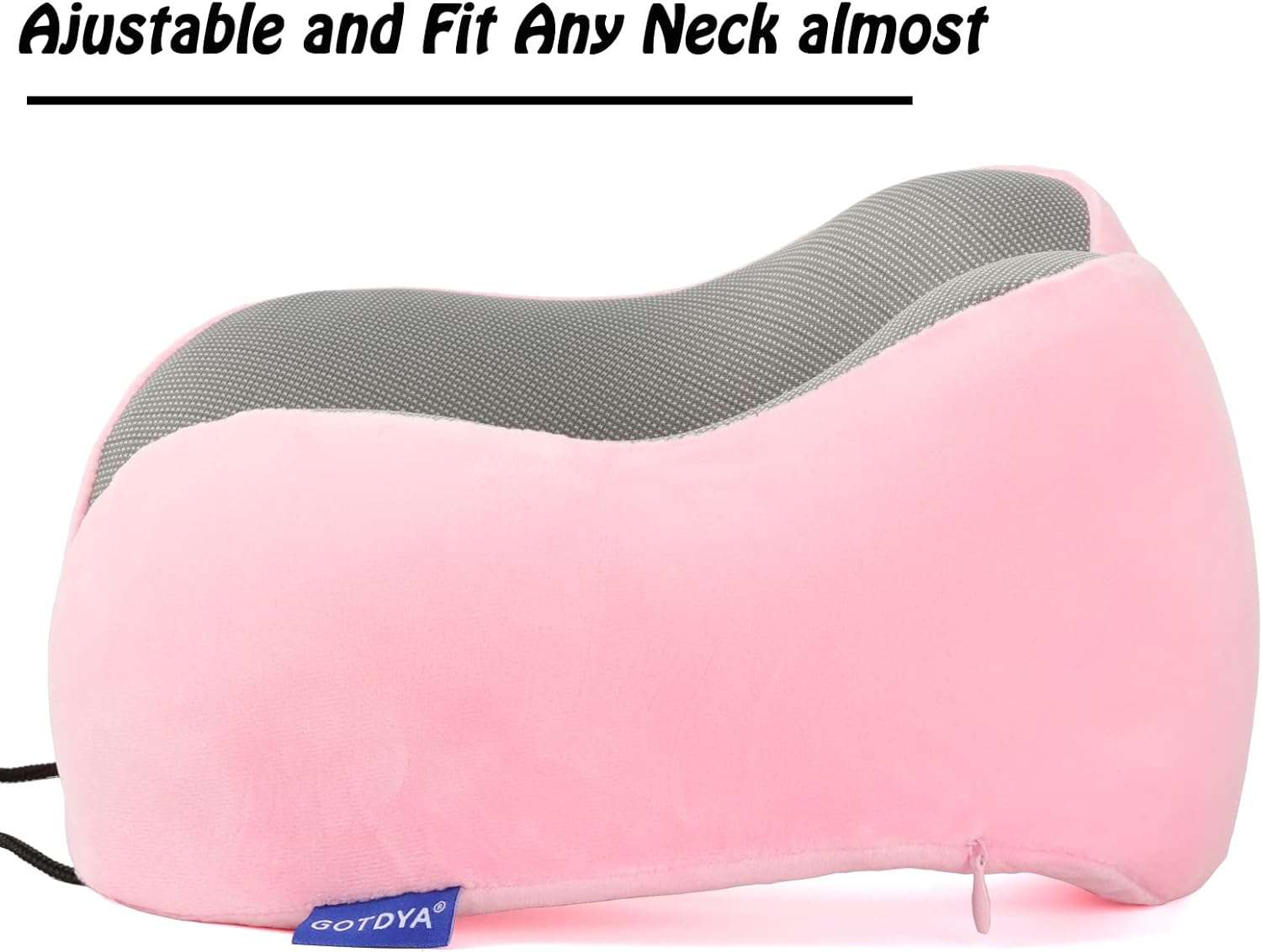 GOTDYA Travel Pillow,Travel Neck Pillows for Sleeping,100% Pure Memory Foam Soft Comfort & Support Pillow for Airplane - 6