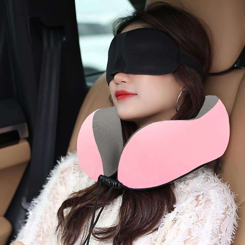 GOTDYA Travel Pillow,Travel Neck Pillows for Sleeping,100% Pure Memory Foam Soft Comfort & Support Pillow for Airplane - 7