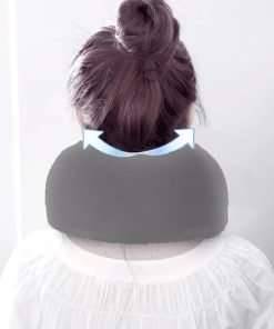 YIRFEIKRER Travel Pillow, Best Memory Foam Neck Pillow and Head Support Soft Pillow with Side Storage Bags, for Sleep Rest, Airplane, Car, Family and Travel Use（Dark Grey） - 7