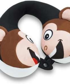 COOLBEBE Kids Travel Neck Pillow, Remarkable Head Chin Neck Support U-Shaped Animal Pillows for Child, Toddlers - Airplane Pillow Road Trip Essentials - 4