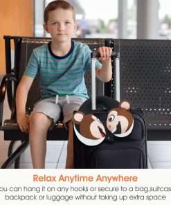 COOLBEBE Kids Travel Neck Pillow, Remarkable Head Chin Neck Support U-Shaped Animal Pillows for Child, Toddlers - Airplane Pillow Road Trip Essentials - 7