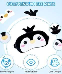 Cirorld Kids Travel Pillow Cute Neck Pillow for Traveling Memory Foam Airplane Pillow with Sleep Mask Animal Flight Pillow Head Rest Neck Support - 6