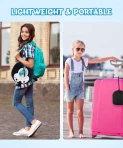 Cirorld Kids Travel Pillow Cute Neck Pillow for Traveling Memory Foam Airplane Pillow with Sleep Mask Animal Flight Pillow Head Rest Neck Support - 7