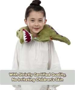 Helloprom Neck Pillow for Traveling (Dinosaur Spinosaurus) - Airplane & Road Trip Essentials - Neck, Chin Support - 100% Polyester Filling - 7