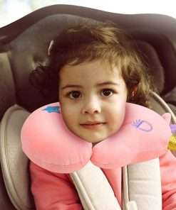 Kids Neck Pillow for Traveling, Unicorn Kids Travel Pillow w- Eye Mask, Toddler Neck Pillow, Kids Airplane Travel Essentials Road Trip Must Have, Cute Car Seat Headrest Pillow - 6