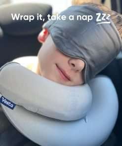 Loop Neck Pillow for Travel, Spiral Wrapping Design for Enhanced Chin & 360º Support, S-Shape Memory Foam Airplane Pillow for Flight, Car, Office, and at Home - 5