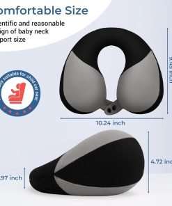 COOLBEBE Kids Travel Neck Pillow for Airplane, Toddler Neck Pillow for Traving, Comfortably Double Support for Head, Neck, and Chin, Travel Gifts for Children - 6