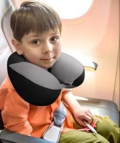 COOLBEBE Kids Travel Neck Pillow for Airplane, Toddler Neck Pillow for Traving, Comfortably Double Support for Head, Neck, and Chin, Travel Gifts for Children - 8
