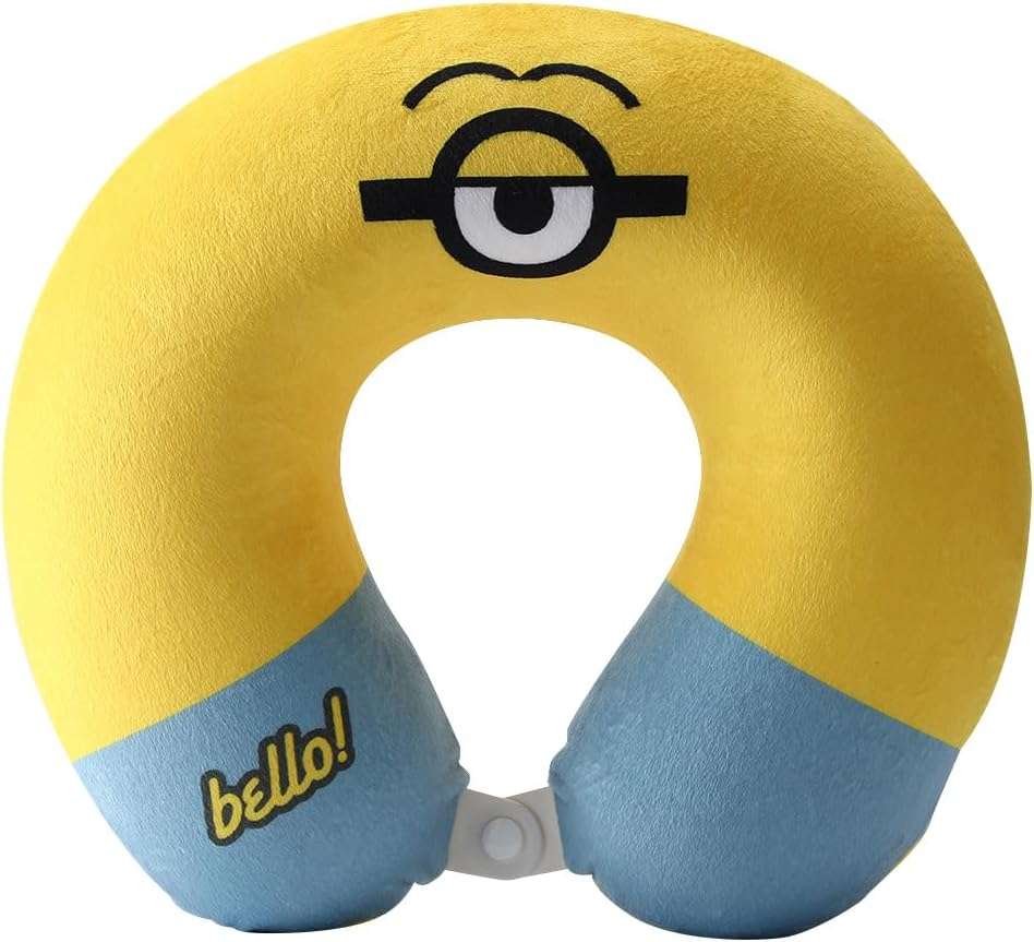 MINISO Minions Travel Pillow, Super Soft Creative Cartoon Memory Foam Neck Pillow - Minions Collection for Travel and Home (Random Style) - 1