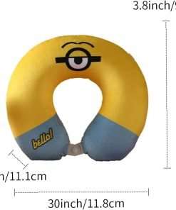 MINISO Minions Travel Pillow, Super Soft Creative Cartoon Memory Foam Neck Pillow - Minions Collection for Travel and Home (Random Style) - 8