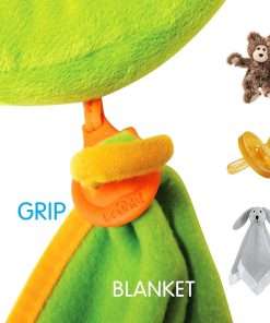 Trunki Kid's Travel Neck Pillow and Chin Rest -Support Sleepy Heads in The Car Seat, Plane, Bike or Pram - Yondi Small Dudley Dinosaur (Green) - 3
