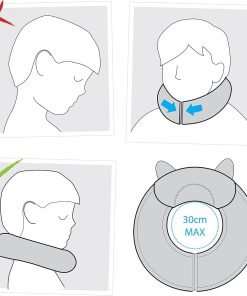 Trunki Kid's Travel Neck Pillow and Chin Rest -Support Sleepy Heads in The Car Seat, Plane, Bike or Pram - Yondi Small Dudley Dinosaur (Green) - 5