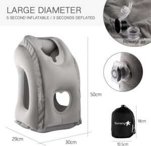 Sunany Inflatable Neck Pillow, Travel In Comfort: A Review Of The Sunany Inflatable Neck Pillow For Airplanes, Cars, Buses, Trains, And Office Napping