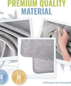 BOACAY Soft & Warm Travel Blanket for Airplane & Car - Long Flight Essential for Women, Men, Kids - Compact Pillow with Luggage Sleeve & Backpack Clip - 5