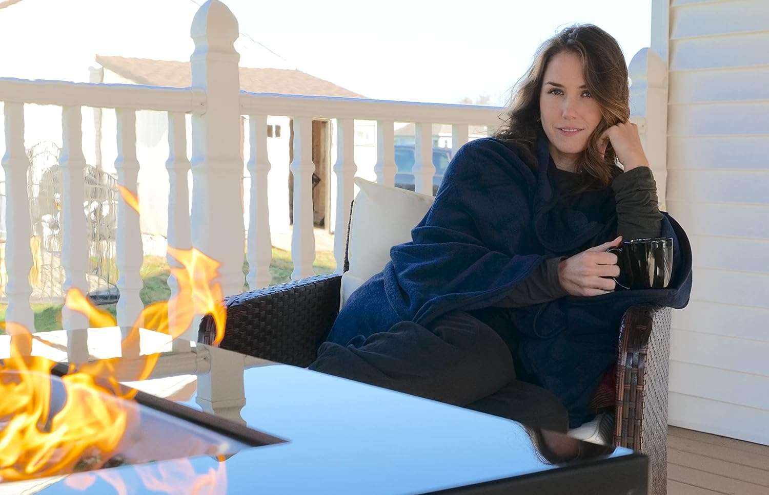 BlueHills Travel Blanket Pillow in Mini Soft Case Premium Plush Airplane Blanket in Soft Bag Compact Pack with Luggage Belt and Backpack Clip Long Flights Essentials Traveling Plane - 4