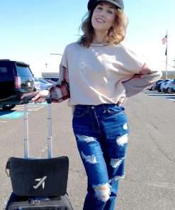 BlueHills Travel Blanket Pillow in Mini Soft Case Premium Plush Airplane Blanket in Soft Bag Compact Pack with Luggage Belt and Backpack Clip Long Flights Essentials Traveling Plane - 5