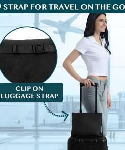 PAVILIA Travel Blanket Pillow, Soft Airplane Blanket 2-in-1 Combo Set, Plane Blanket Compact Packable, Flight Essentials Car Pillow, Travelers Gifts Accessories, Luggage Backpack Strap - 3