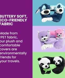 Cabeau Evolution Kid's Travel Pillow with Innovative Chin Strap & Head Support - Super Soft & Fun Children Pillow Design for Comfortable Journeys - 6