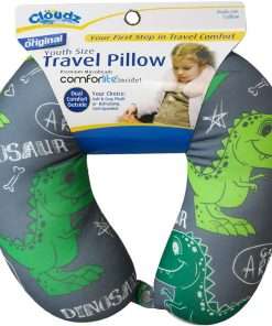 Cloudz Kids Microbead Travel Neck Pillow - Dinosaur - 1