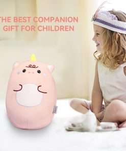 Kids Travel Pillow - 2-in-1 Deformable Kids Neck Pillow for Traveling, Soft U-Shaped Pillow with Adorable Animal Design, Comfy Sleep and Play, Ideal for Airplanes and Cars - Pink Unicorn - 2