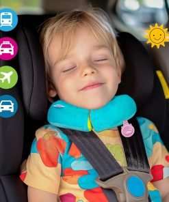 Trunki Kid's Travel Neck Pillow and Chin Rest - Support Sleepy Heads in The Car Seat, Plane, Bike or Pram - Yondi Small UNA Unicorn (Turquoise) - 6