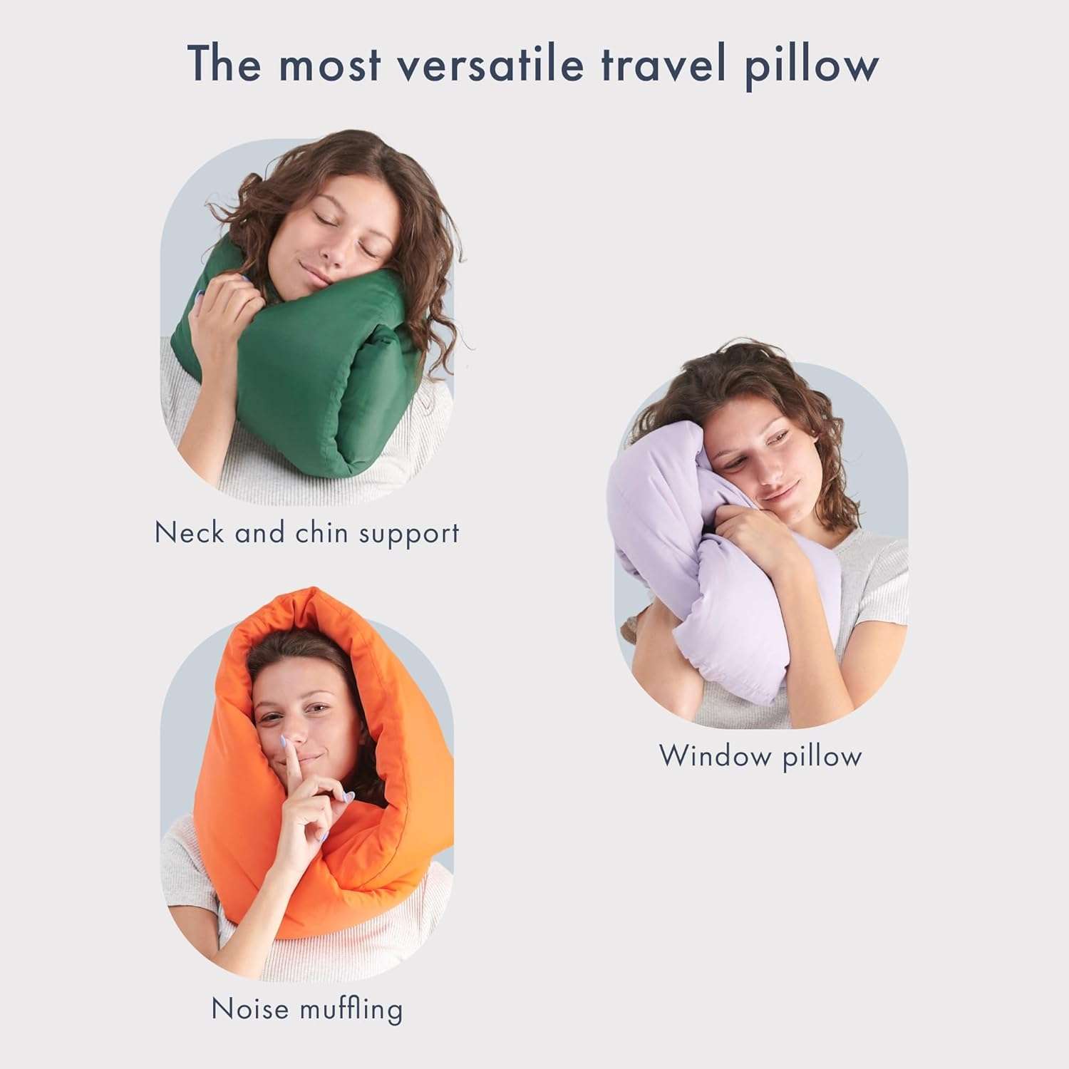 Huzi Infinity Pillow - Travel Neck Pillow - Versatile Soft 360 Support Scarf - Machine Washable - Home Travel Flight Road Trips (Terracotta) - 4