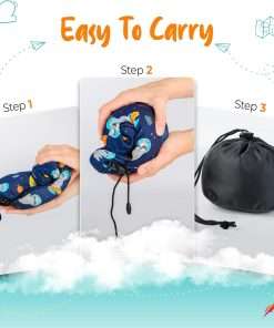 Kids Travel Pillow - Superior Memory Foam Travel Pillow for Kids, Cooling Technology Kids Neck Pillow, Lightweight & Portable Neck Pillow for Kids, Toddler Neck Pillow Includes Travel Bag - 4