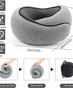WEERSHUN Travel Pillows for Airplanes,2024 New Travel Pillow,Travel Neck Pillow Neck Pillow Airplane Memory Foam Travel Pillow Neck Pillow for Traveling Suitable for Airplanes - 3