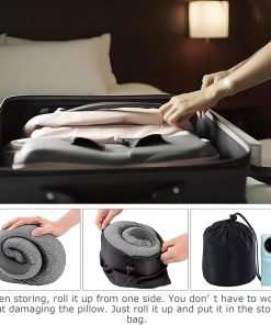 WEERSHUN Travel Pillows for Airplanes,2024 New Travel Pillow,Travel Neck Pillow Neck Pillow Airplane Memory Foam Travel Pillow Neck Pillow for Traveling Suitable for Airplanes - 5