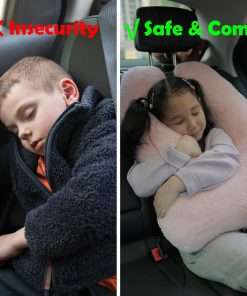 Kids Neck Pillow for Travel Provides Double Support to The Head and Neck in Any Sleeping Position on Flights, Car, and at Home, Comfortable Airplane Travel Pillow - 4