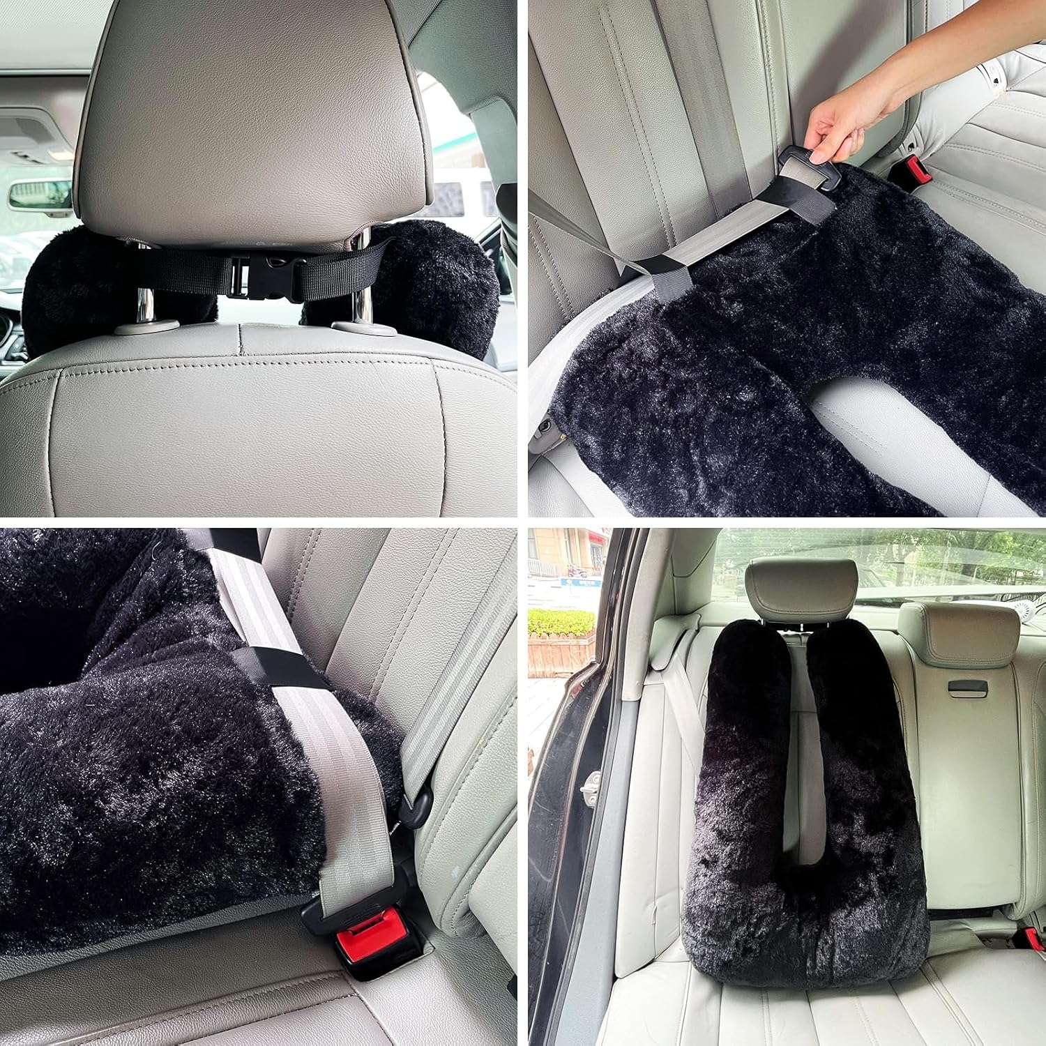 Kids Neck Pillow for Travel Provides Double Support to The Head and Neck in Any Sleeping Position on Flights, Car, and at Home, Comfortable Airplane Travel Pillow - 5