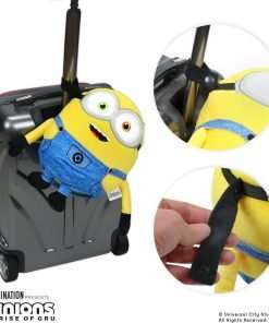 Roamwild Universal Despicable Me Bob Minions Kids Travel Pillow and Travel Blanket Set – Soft Plush Armrest Buddy Transforms Any Armrest Into a Comfy Childs Pillow for Travelling - 6