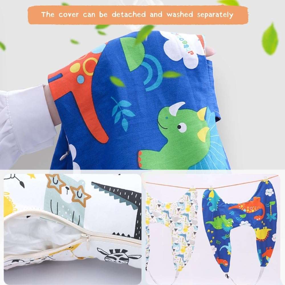 Travel Pillow Car Pillow for Kids 6 Years Old+ Kid Car Sleeping for The Back Seat of Car Seat Belt Adjuster Neck Shoulder Support on Road Trips Cartoon Anime Gift Ideas - 6